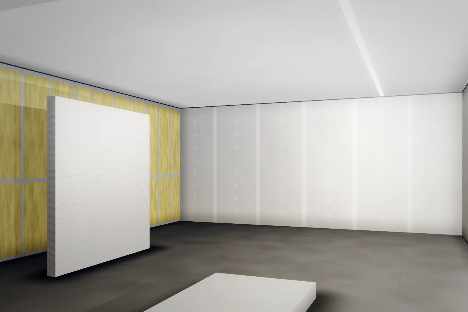 Projekt 02 – Trockenbau in OWL: Ständerwerk mit Dämmung und beplankte Wand